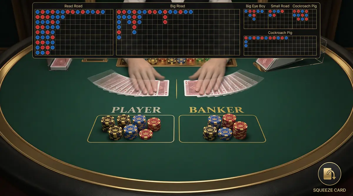 Bacará squeeze card función emocionante